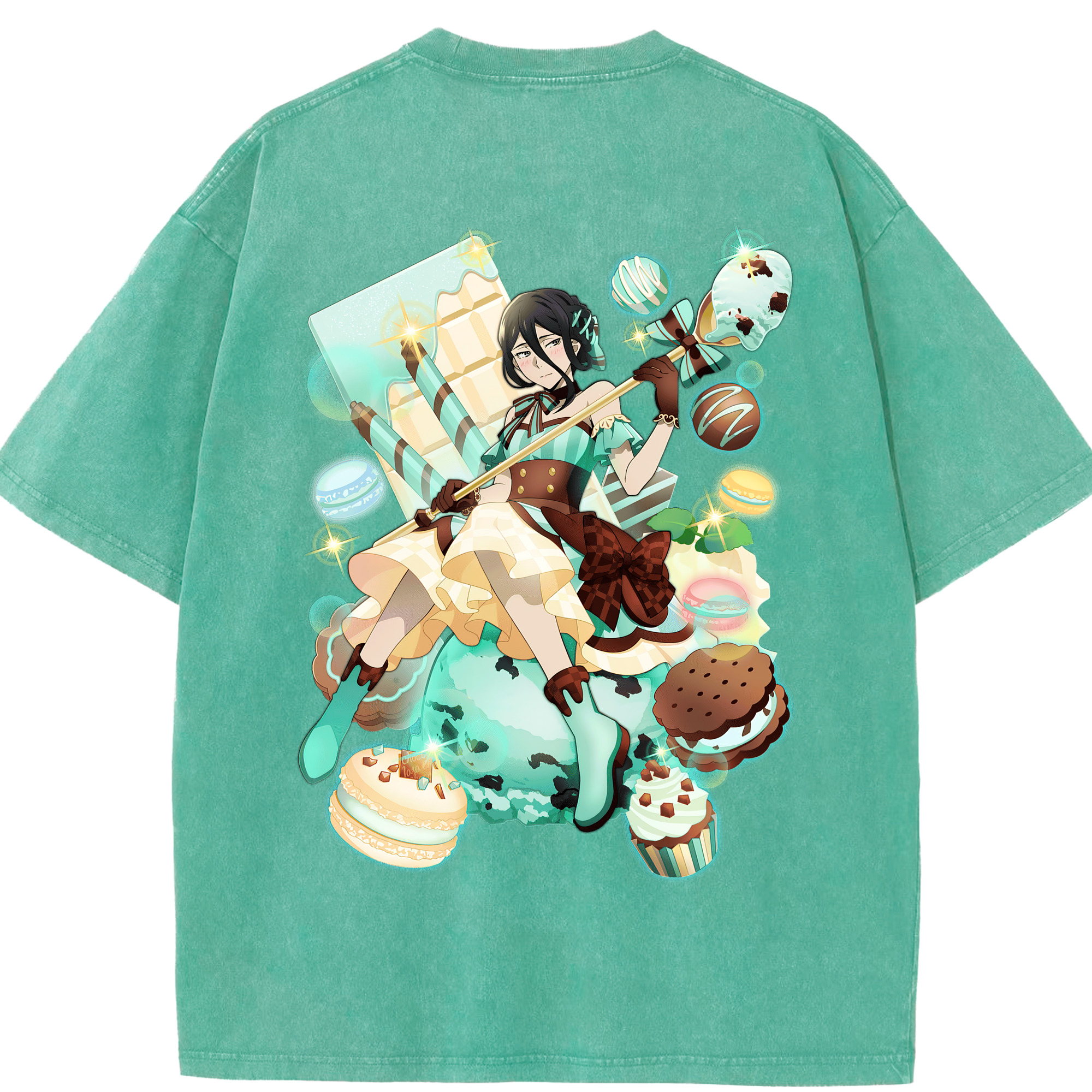 （画像用） 文豪ストレイドッグス Bungo Stray Dogs 綿100% ヴィンテージ風 半袖Tシャツ（背面プリント）
